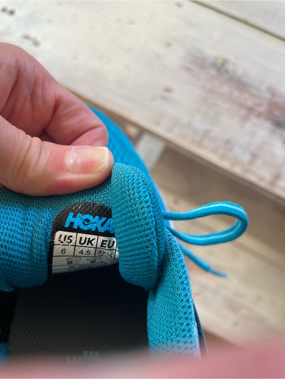 Hoka One One Women's Turquoise/Teal Gaviota Running Sneakers - Picture 6 of 6